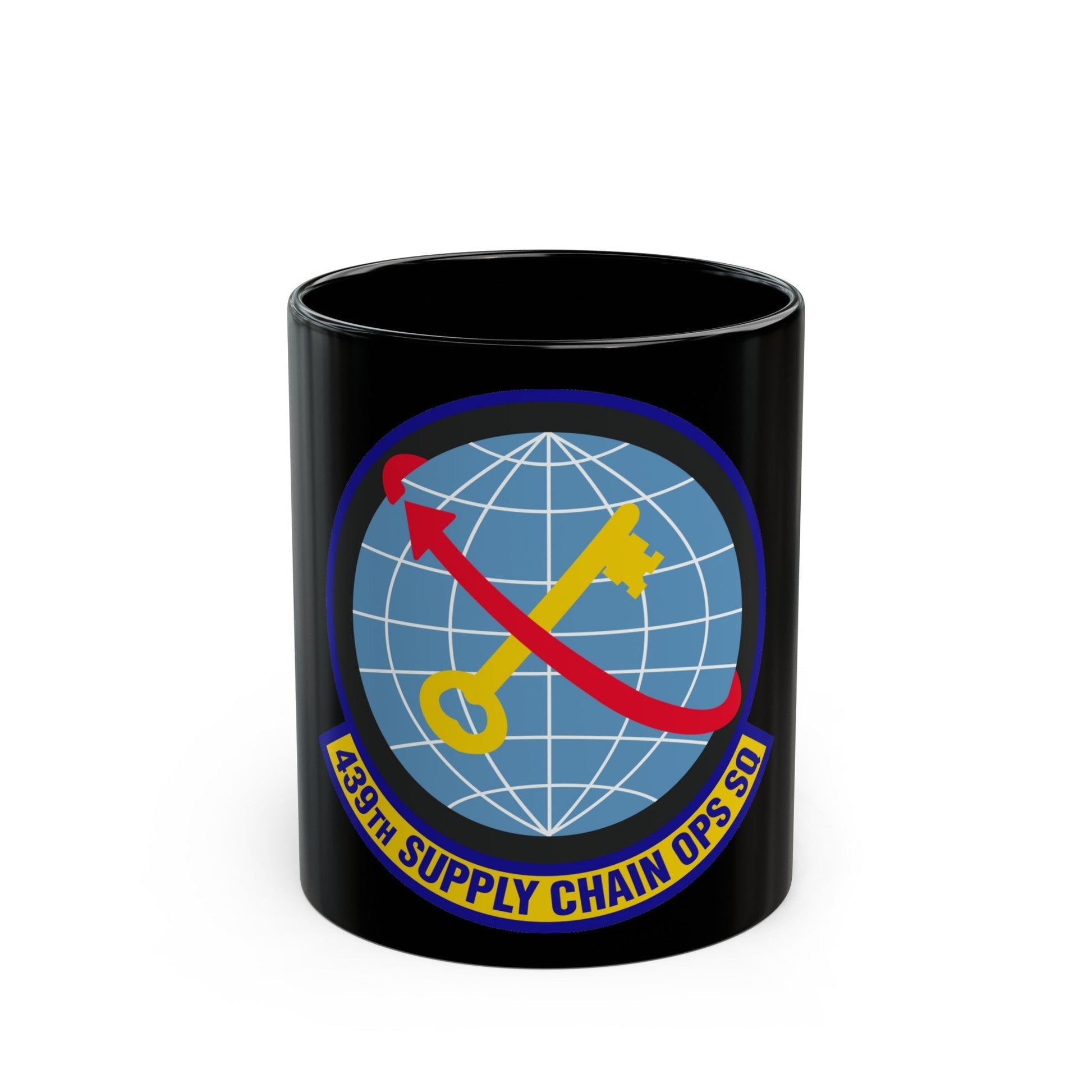 439th Supply Chain Operations Squadron (U.S. Air Force) Black Coffee Mug-11oz-The Sticker Space