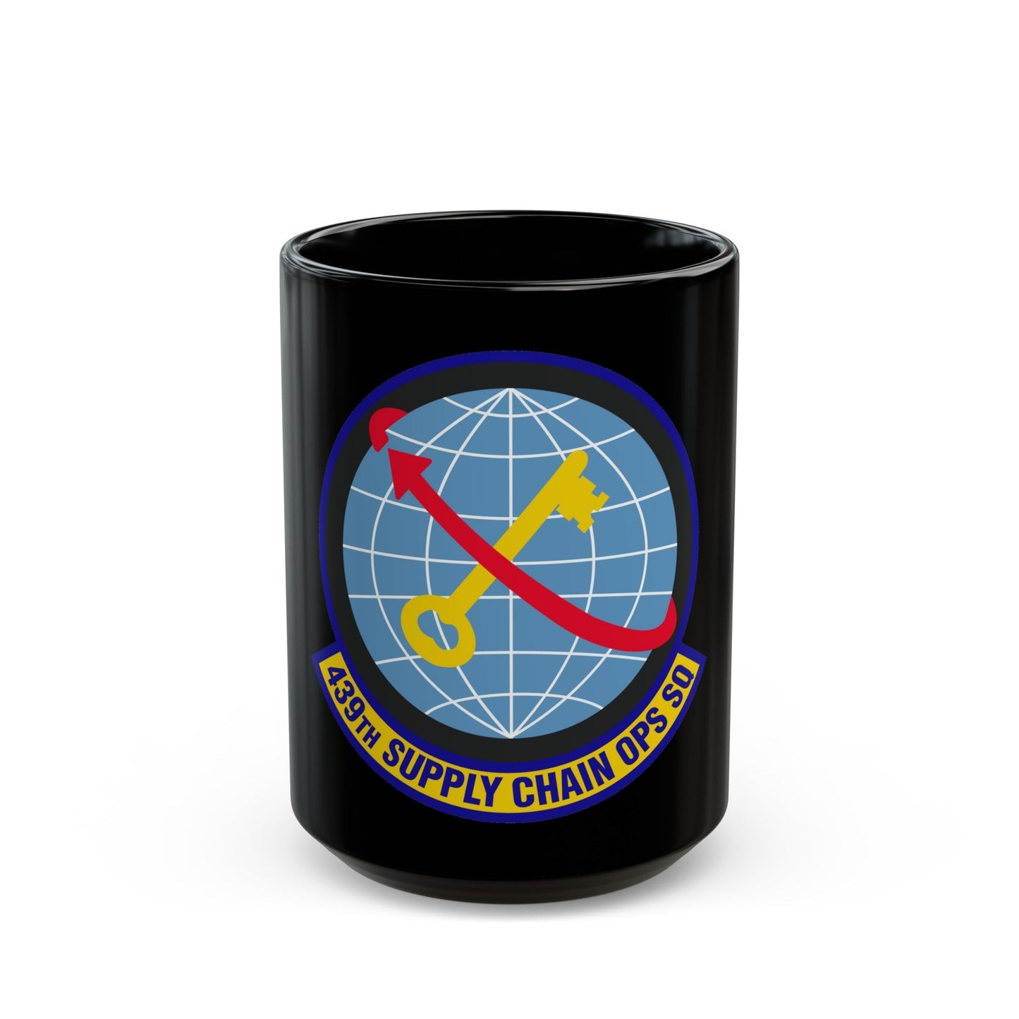 439th Supply Chain Operations Squadron (U.S. Air Force) Black Coffee Mug-15oz-The Sticker Space