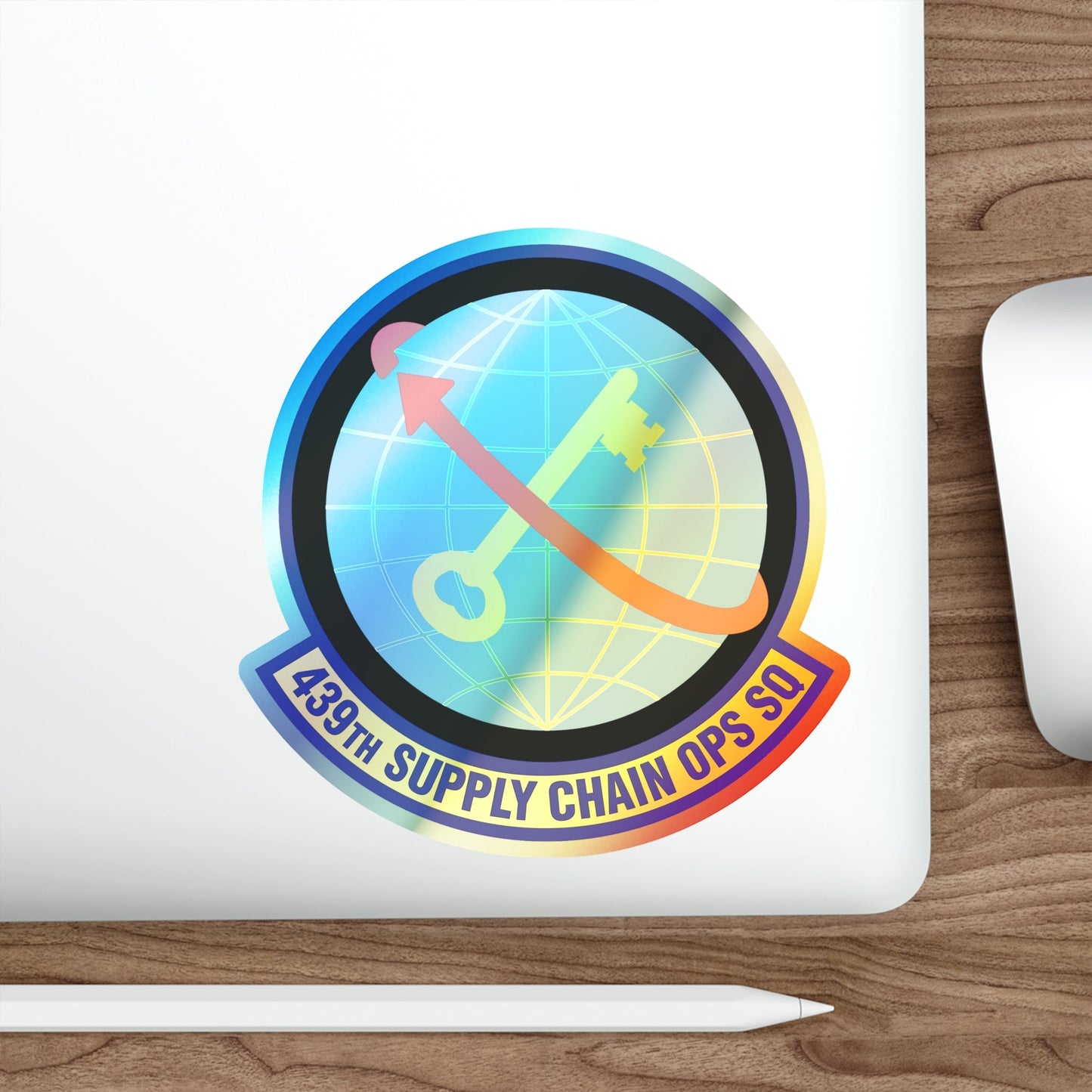 439th Supply Chain Operations Squadron (U.S. Air Force) Holographic STICKER Die-Cut Vinyl Decal-The Sticker Space