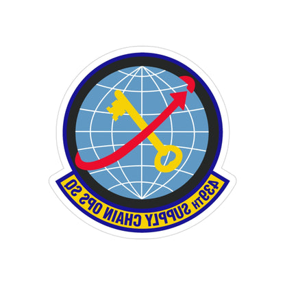 439th Supply Chain Operations Squadron (U.S. Air Force) REVERSE PRINT Transparent STICKER-3 Inch-The Sticker Space