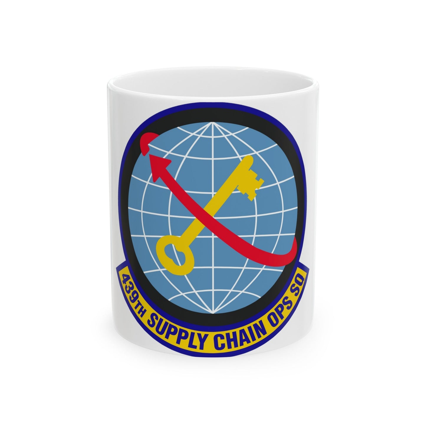 439th Supply Chain Operations Squadron (U.S. Air Force) White Coffee Mug-11oz-The Sticker Space