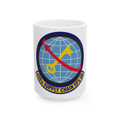 439th Supply Chain Operations Squadron (U.S. Air Force) White Coffee Mug-15oz-The Sticker Space