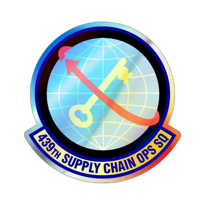 439th Supply Chain Operations Squadron (U.S. Air Force) Holographic STICKER Die-Cut Vinyl Decal 5 Inch - The Sticker Space