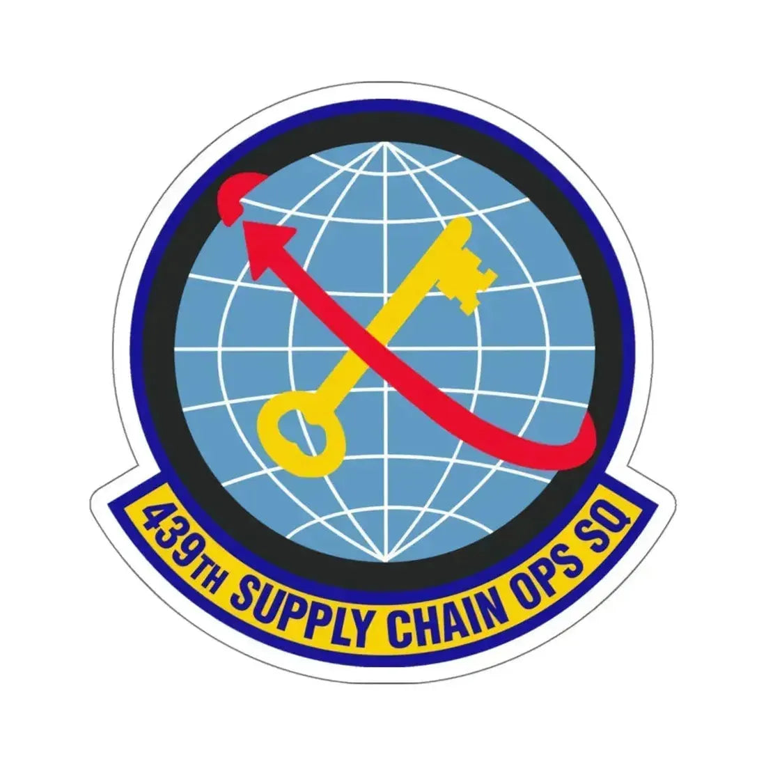 439th Supply Chain Operations Squadron (U.S. Air Force) STICKER Vinyl Die-Cut Decal 4 Inch - The Sticker Space