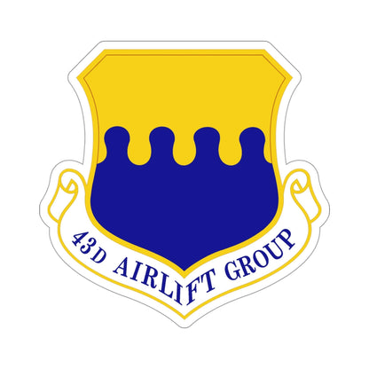 43d Airlift Group (U.S. Air Force) STICKER Vinyl Die-Cut Decal-4 Inch-The Sticker Space