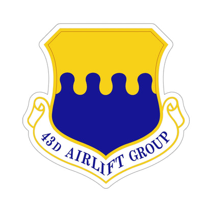 43d Airlift Group (U.S. Air Force) STICKER Vinyl Die-Cut Decal-5 Inch-The Sticker Space