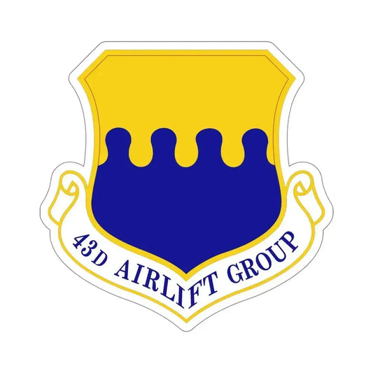 43d Airlift Group (U.S. Air Force) STICKER Vinyl Die-Cut Decal 6 Inch - The Sticker Space