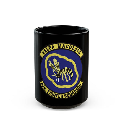 43d Fighter Squadron (U.S. Air Force) Black Coffee Mug-15oz-The Sticker Space