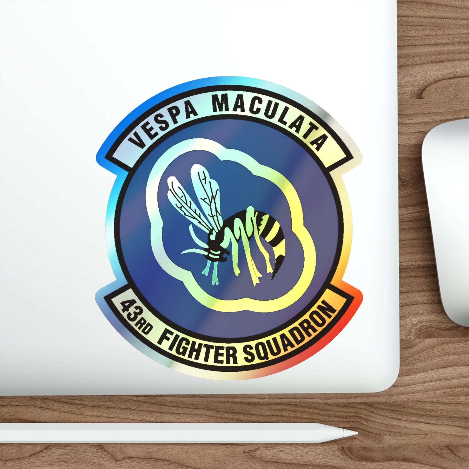 43d Fighter Squadron (U.S. Air Force) Holographic STICKER Die-Cut Vinyl Decal-The Sticker Space