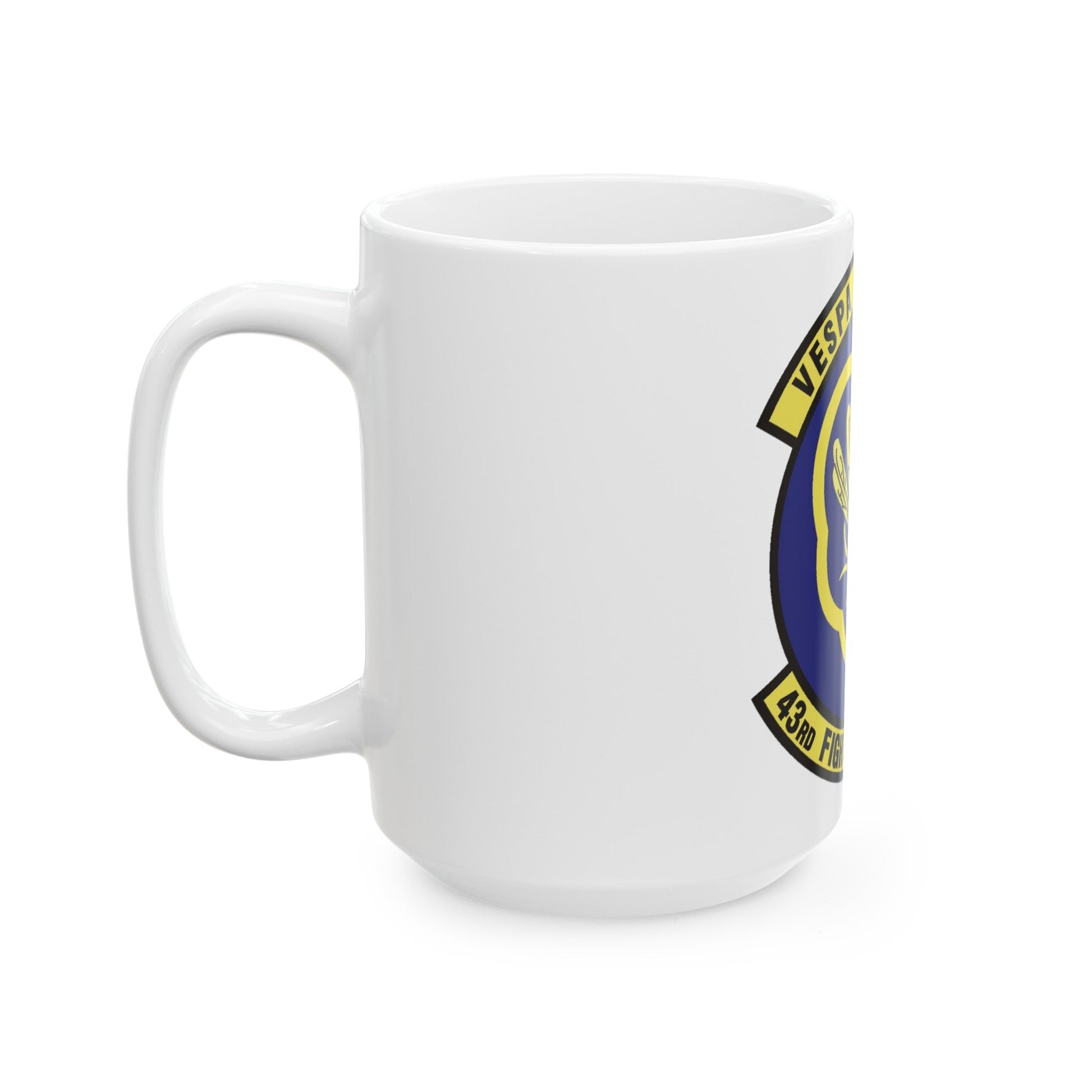 43d Fighter Squadron (U.S. Air Force) White Coffee Mug-The Sticker Space