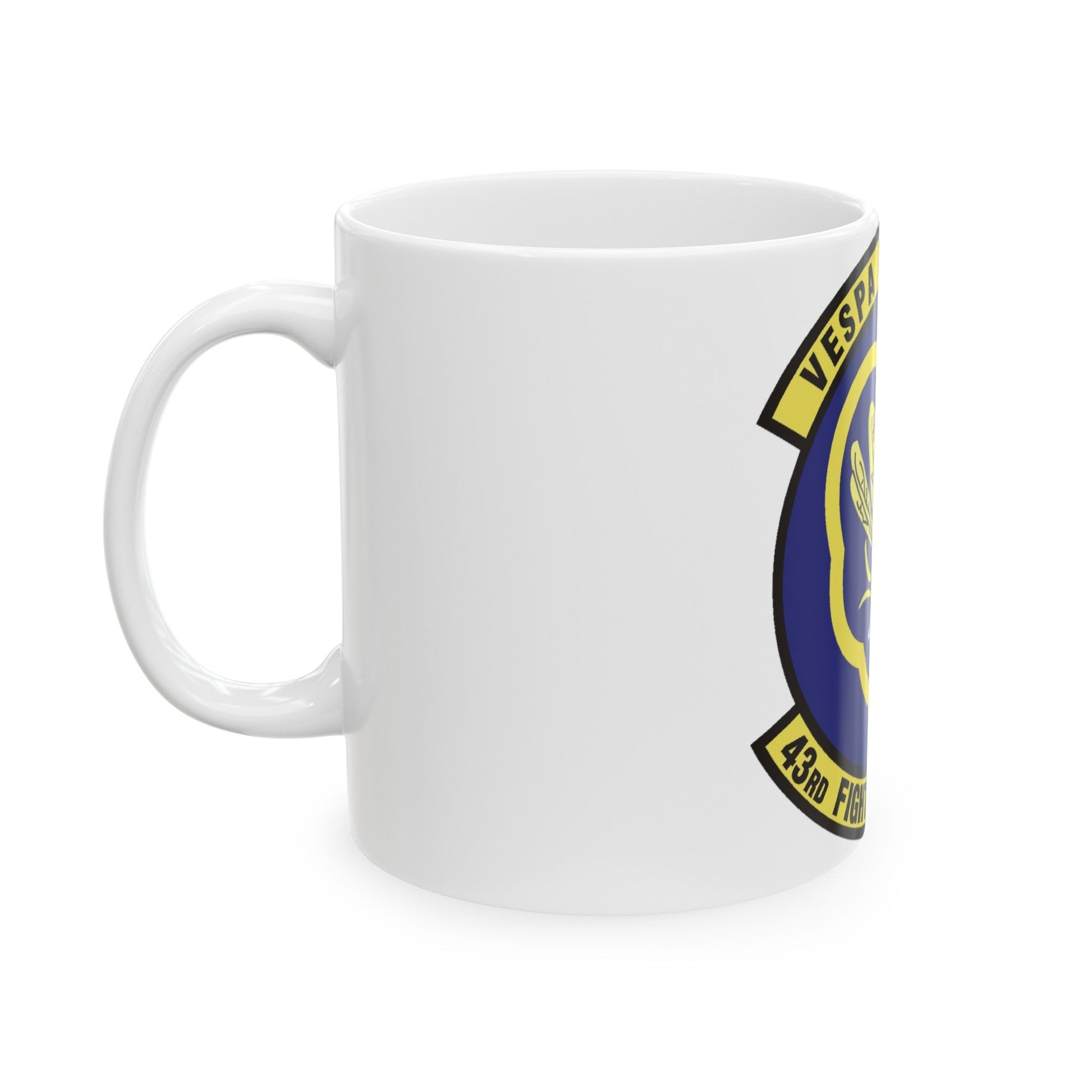 43d Fighter Squadron (U.S. Air Force) White Coffee Mug-The Sticker Space