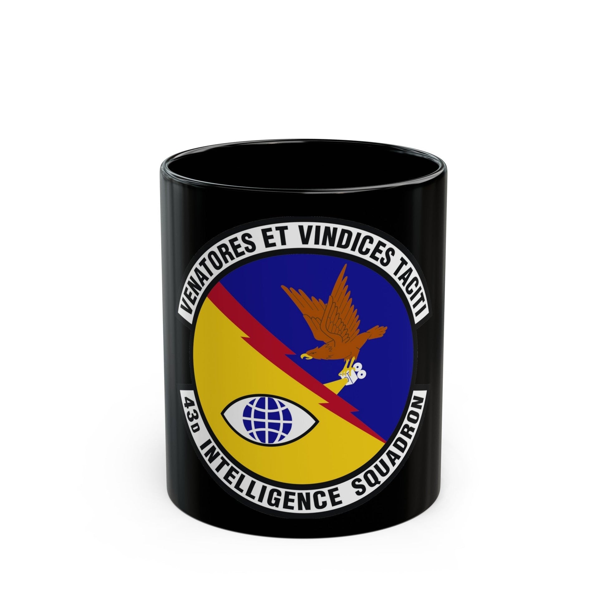 43d Intelligence Squadron (U.S. Air Force) Black Coffee Mug-11oz-The Sticker Space