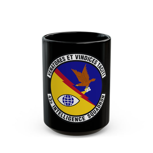 43d Intelligence Squadron (U.S. Air Force) Black Coffee Mug-15oz-The Sticker Space