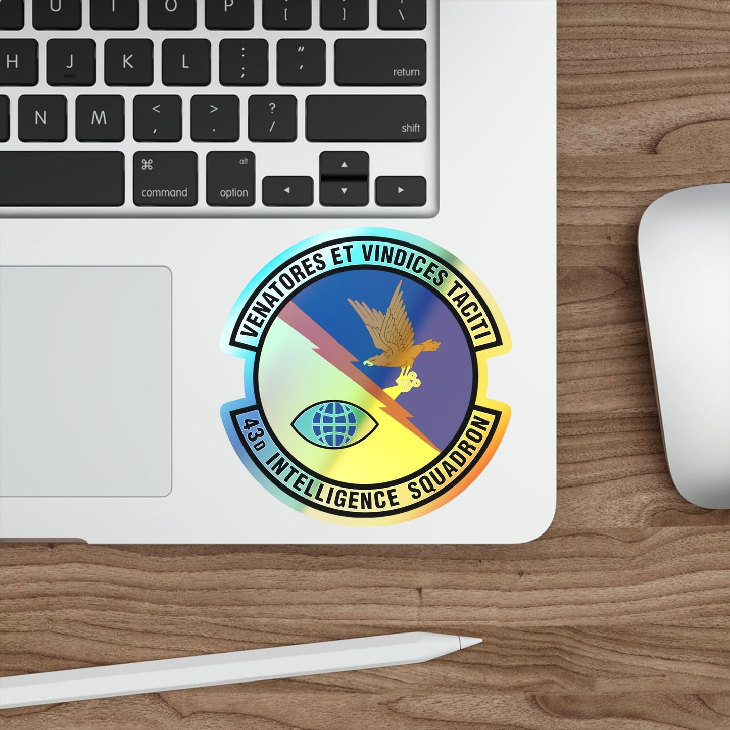 43d Intelligence Squadron (U.S. Air Force) Holographic STICKER Die-Cut Vinyl Decal-The Sticker Space