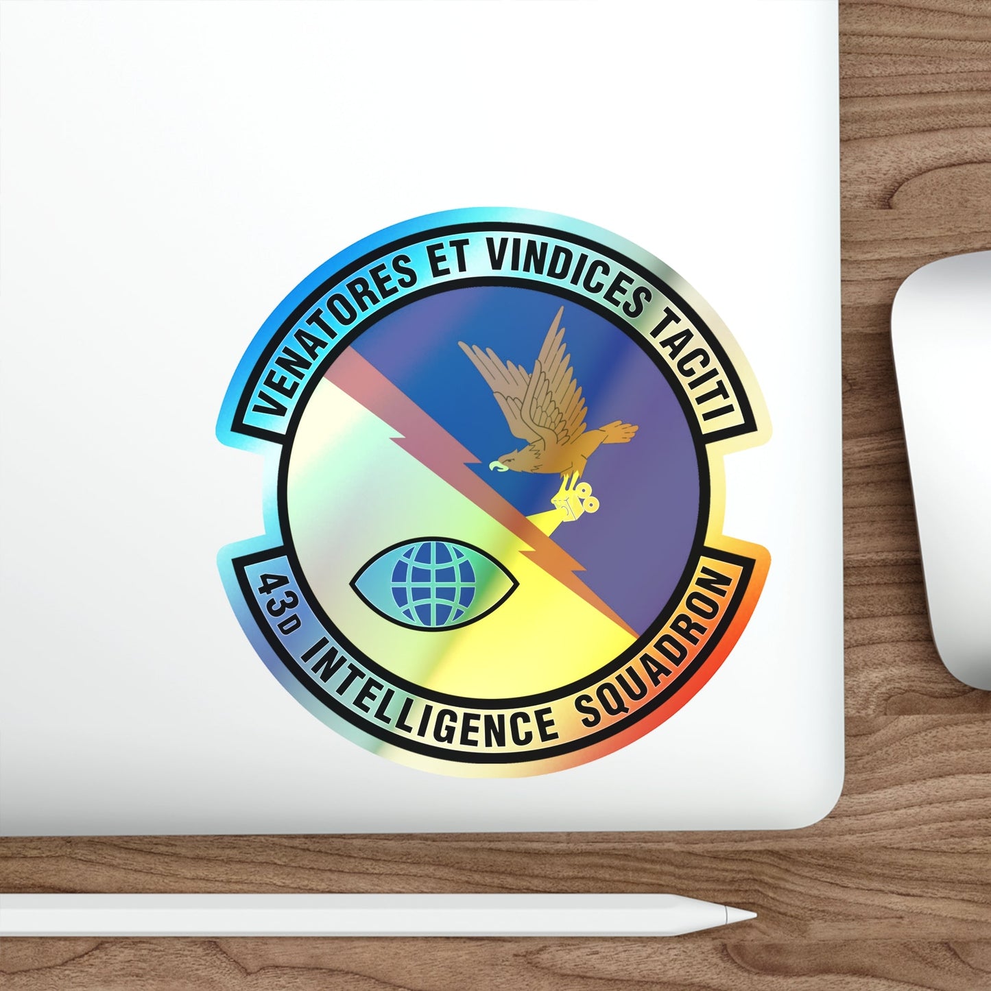 43d Intelligence Squadron (U.S. Air Force) Holographic STICKER Die-Cut Vinyl Decal-The Sticker Space