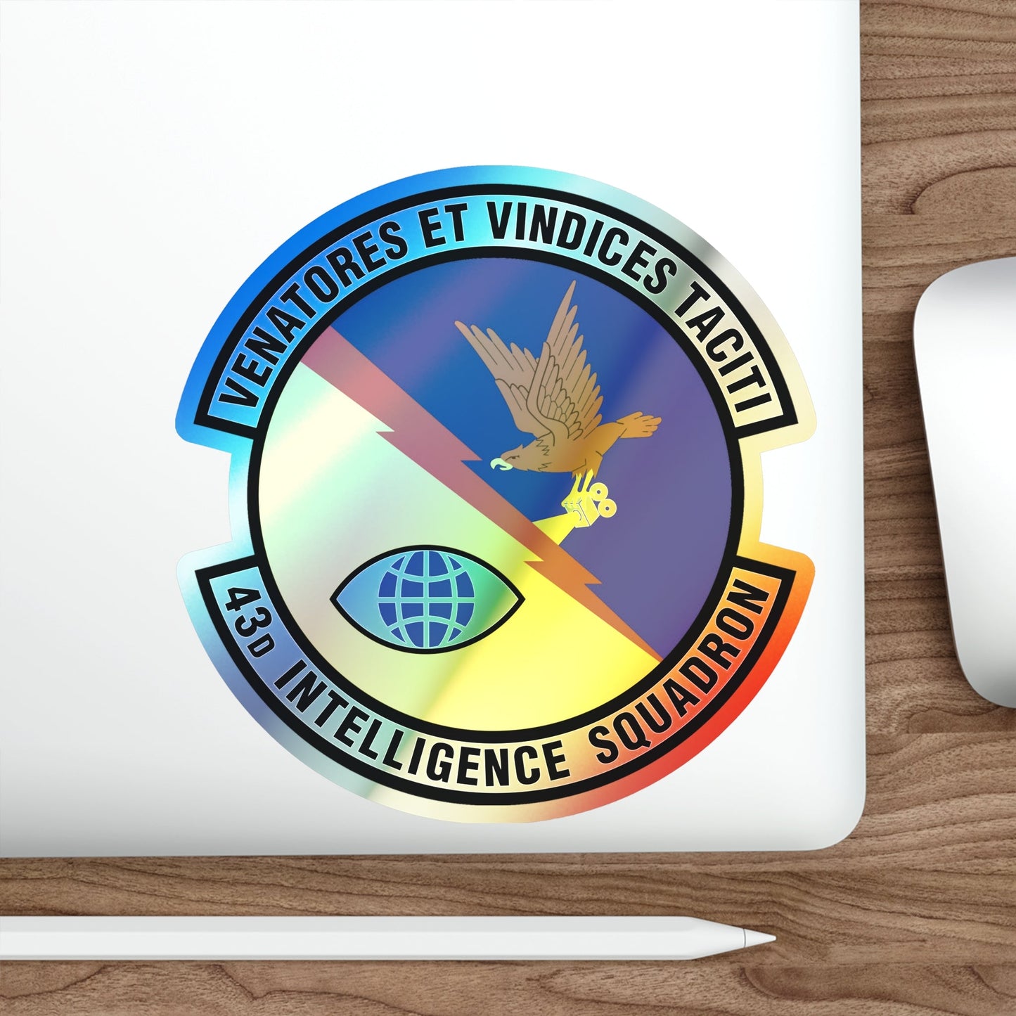 43d Intelligence Squadron (U.S. Air Force) Holographic STICKER Die-Cut Vinyl Decal-The Sticker Space