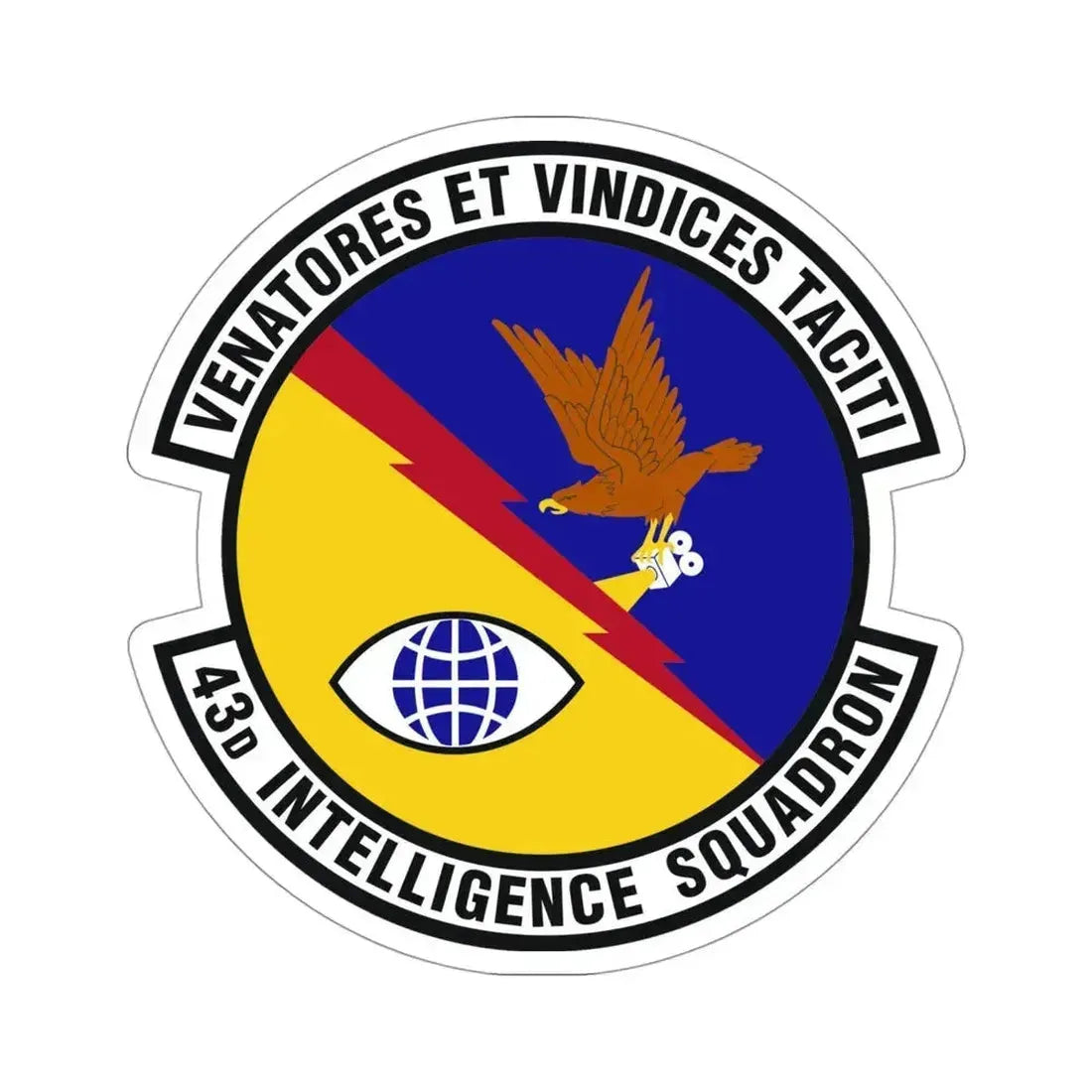 43d Intelligence Squadron (U.S. Air Force) STICKER Vinyl Die-Cut Decal 4 Inch - The Sticker Space