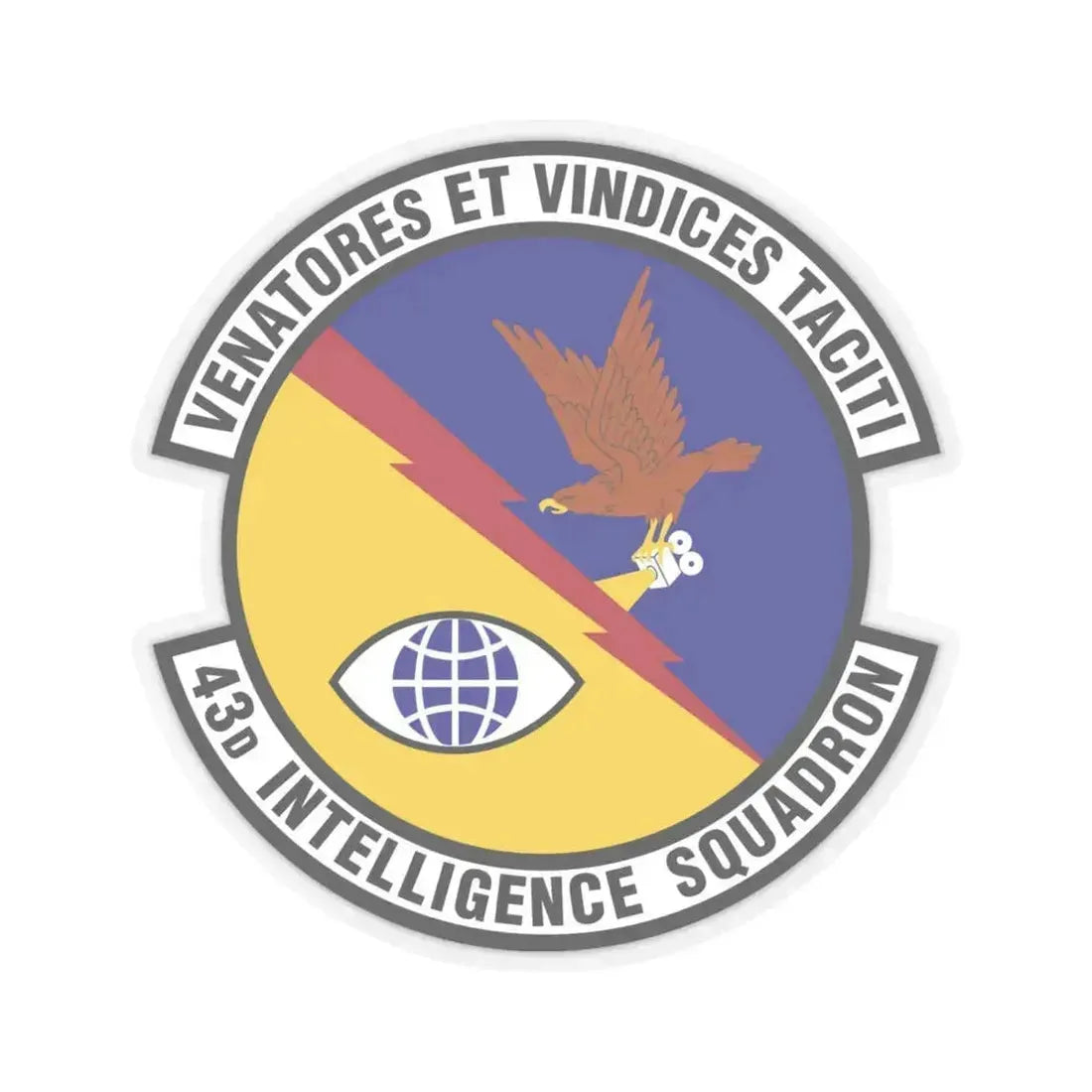 43d Intelligence Squadron (U.S. Air Force) STICKER Vinyl Kiss-Cut Decal 6 Inch Transparent - The Sticker Space