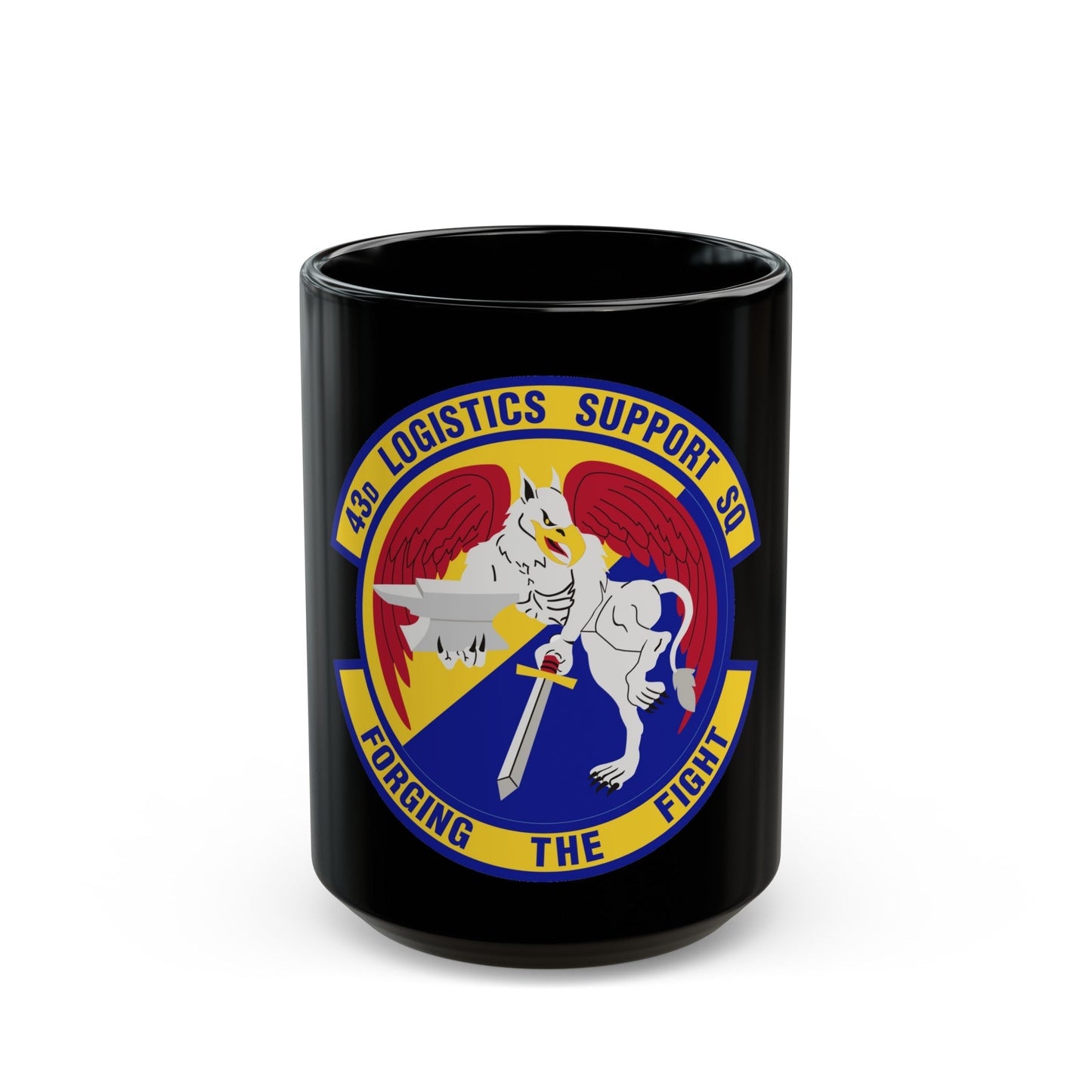 43d Logistics Support Squadron (U.S. Air Force) Black Coffee Mug-15oz-The Sticker Space