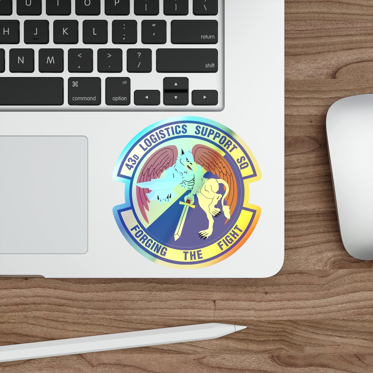 43d Logistics Support Squadron (U.S. Air Force) Holographic STICKER Die-Cut Vinyl Decal-The Sticker Space