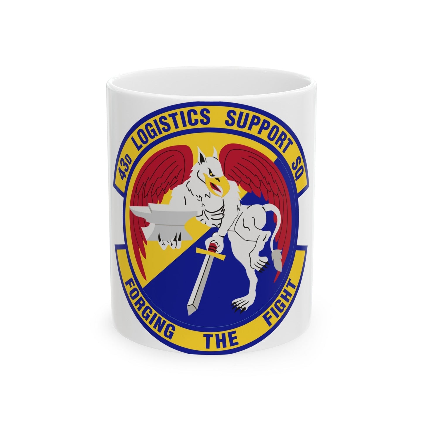 43d Logistics Support Squadron (U.S. Air Force) White Coffee Mug-11oz-The Sticker Space