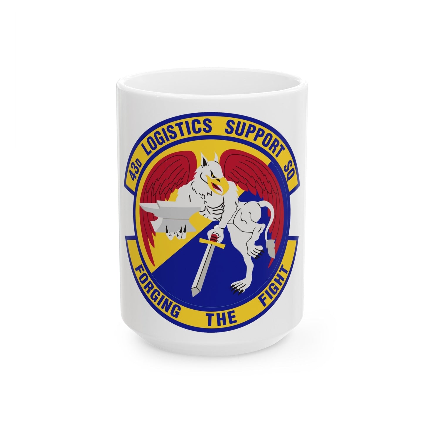 43d Logistics Support Squadron (U.S. Air Force) White Coffee Mug-15oz-The Sticker Space