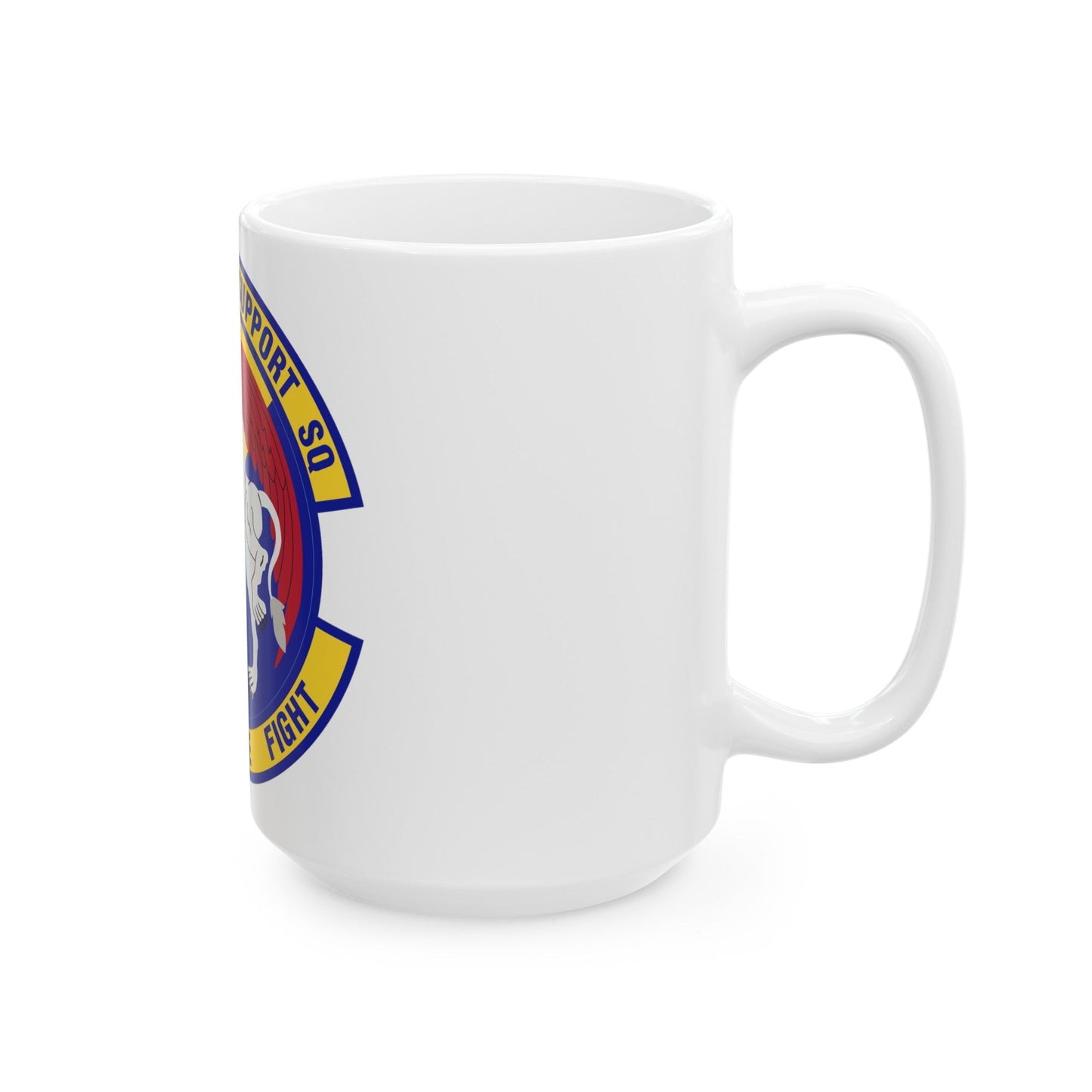 43d Logistics Support Squadron (U.S. Air Force) White Coffee Mug-The Sticker Space