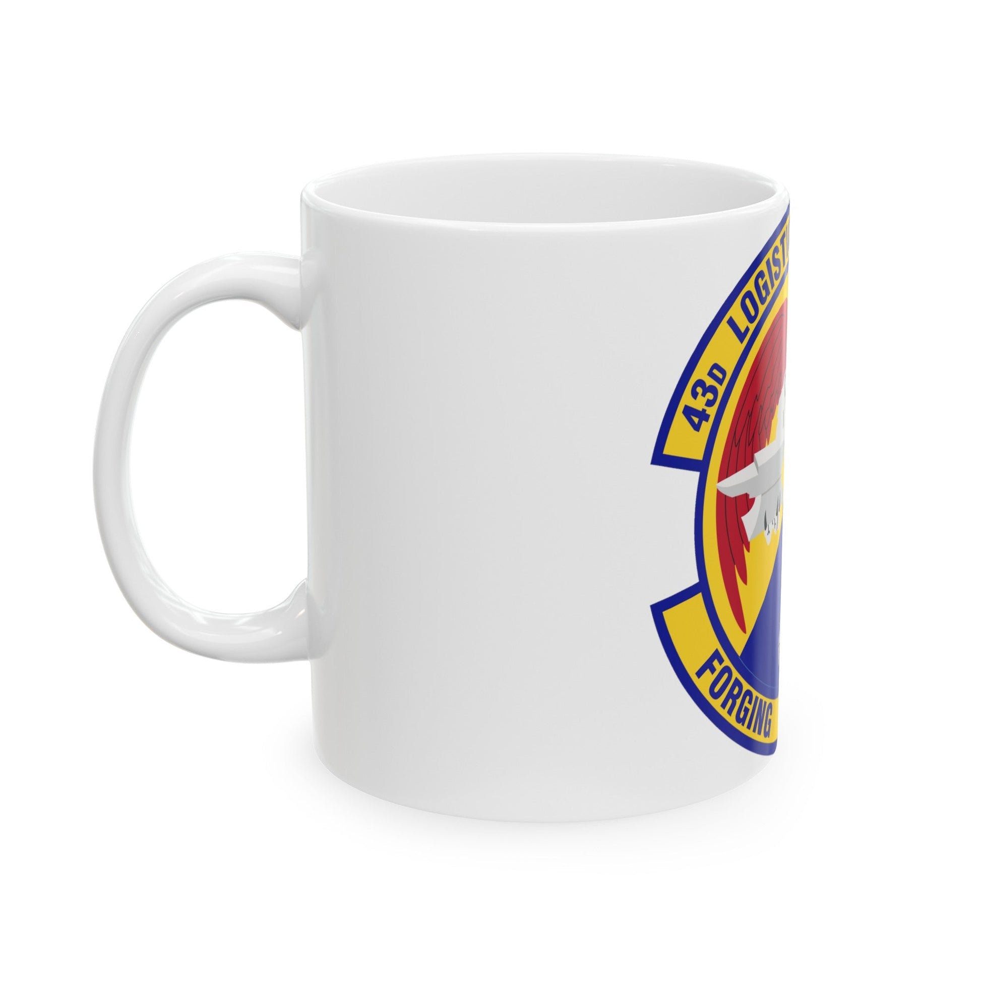 43d Logistics Support Squadron (U.S. Air Force) White Coffee Mug-The Sticker Space