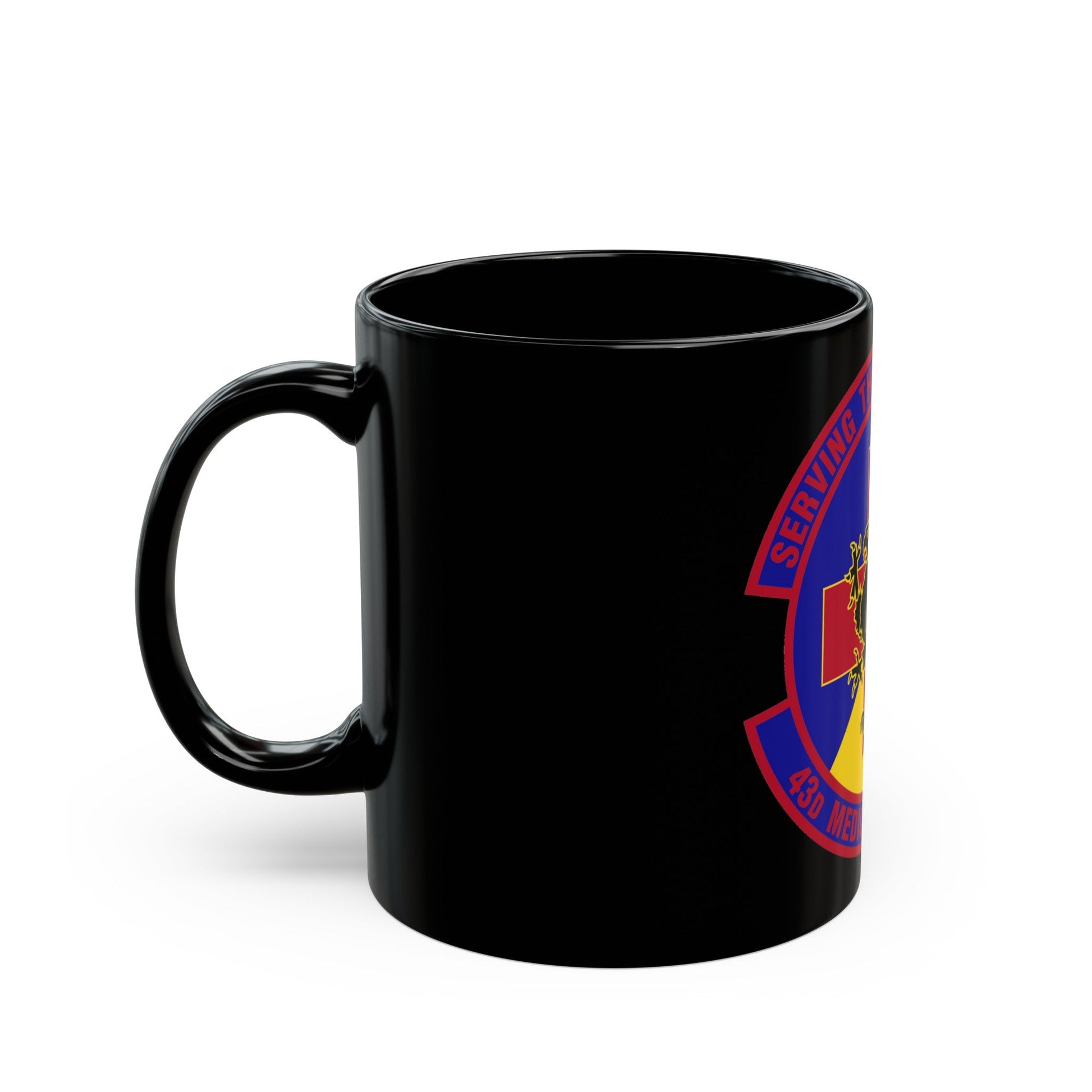 43d Medical Squadron (U.S. Air Force) Black Coffee Mug-The Sticker Space