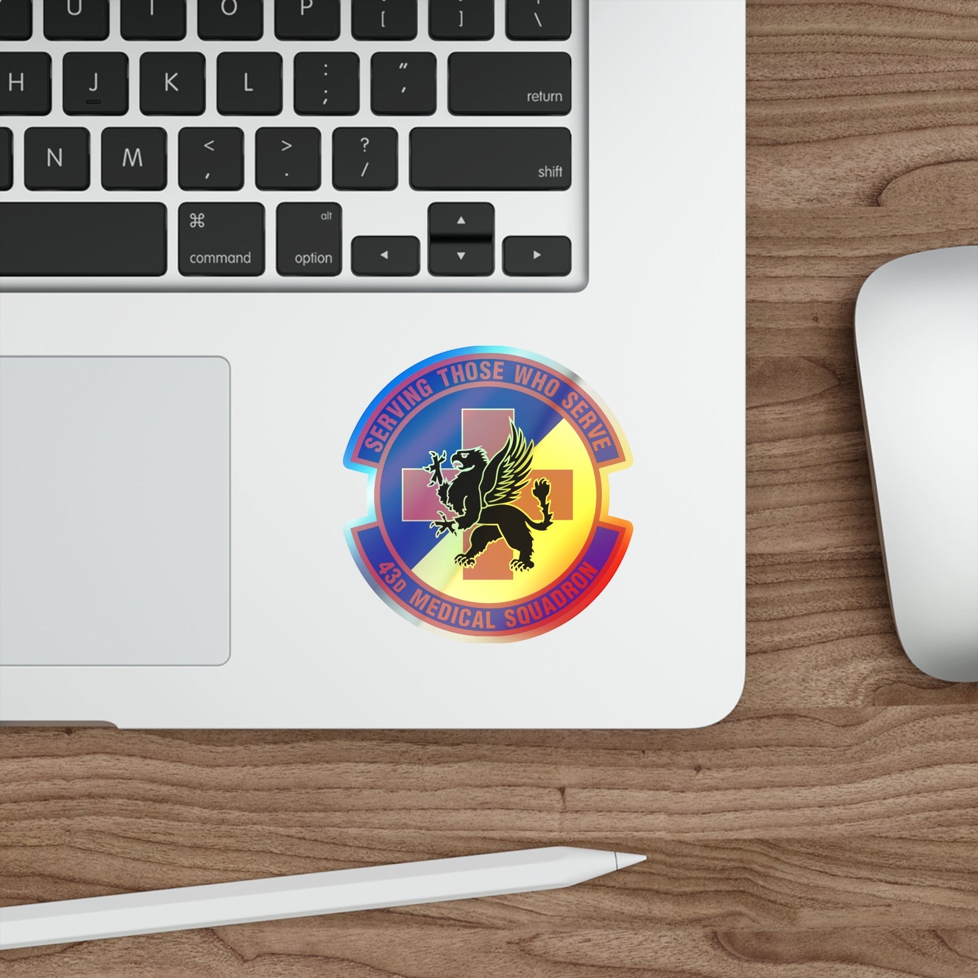 43d Medical Squadron (U.S. Air Force) Holographic STICKER Die-Cut Vinyl Decal-The Sticker Space