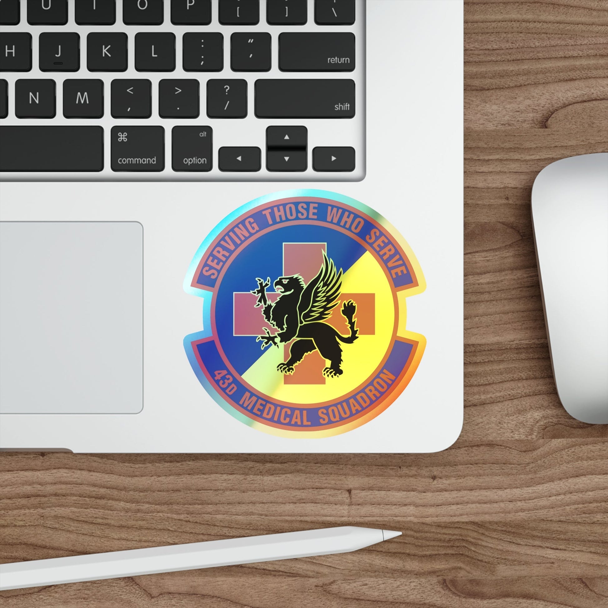 43d Medical Squadron (U.S. Air Force) Holographic STICKER Die-Cut Vinyl Decal-The Sticker Space