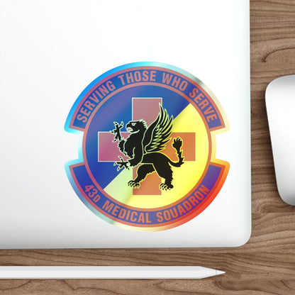 43d Medical Squadron (U.S. Air Force) Holographic STICKER Die-Cut Vinyl Decal-The Sticker Space