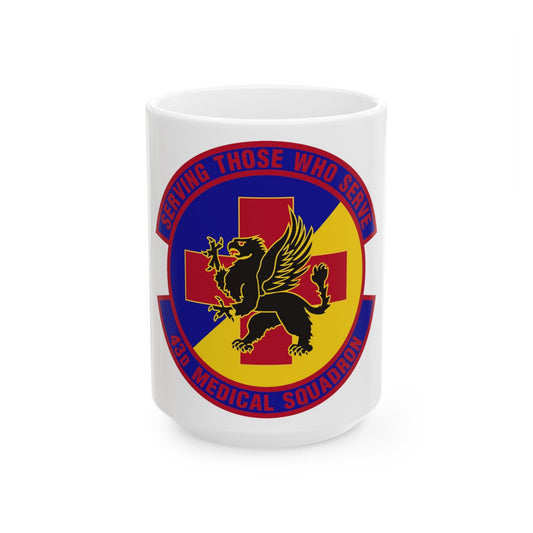 43d Medical Squadron (U.S. Air Force) White Coffee Mug-15oz-The Sticker Space