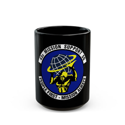 43d Mission Support Squadron (U.S. Air Force) Black Coffee Mug-15oz-The Sticker Space