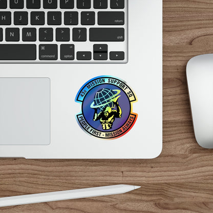 43d Mission Support Squadron (U.S. Air Force) Holographic STICKER Die-Cut Vinyl Decal-The Sticker Space