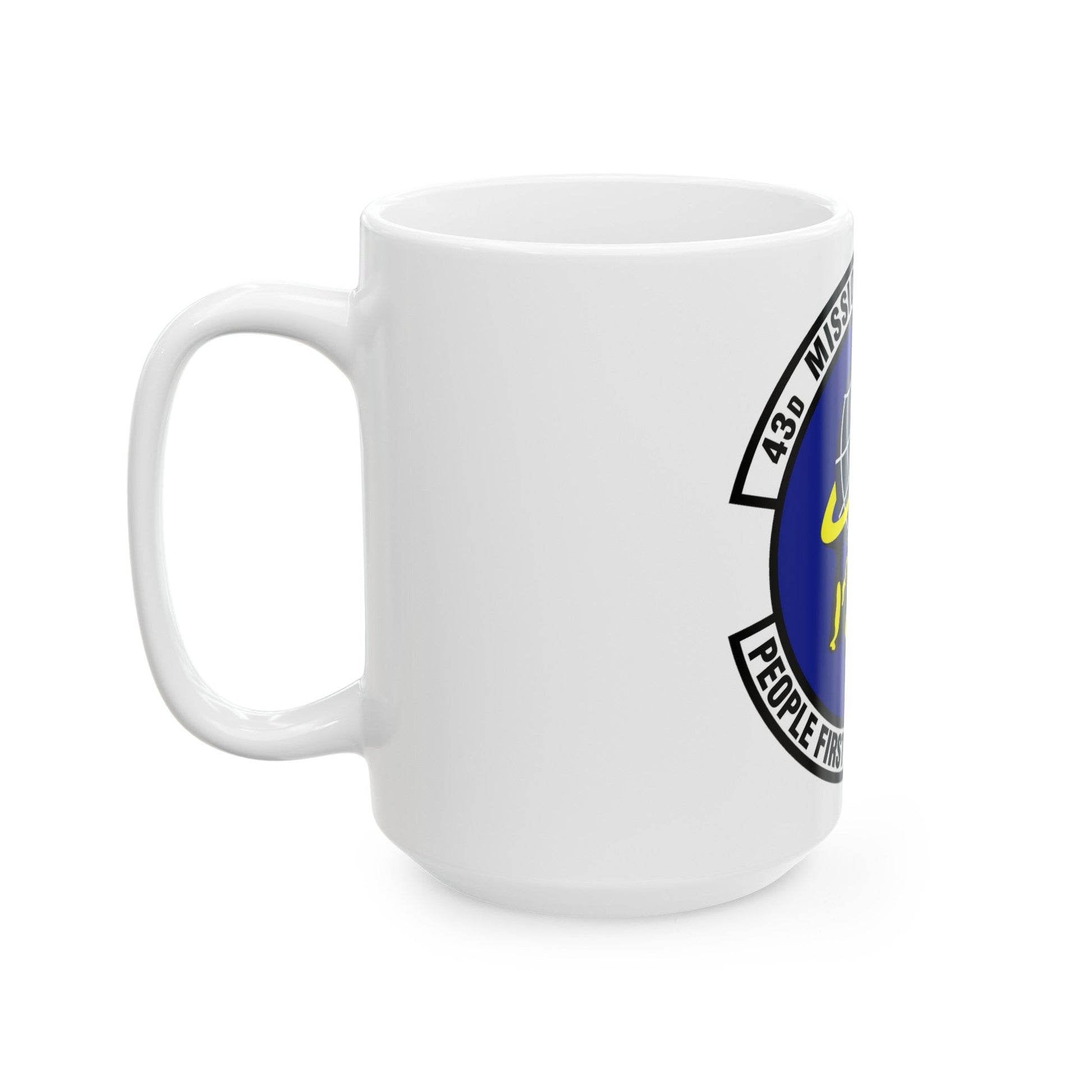 43d Mission Support Squadron (U.S. Air Force) White Coffee Mug-The Sticker Space