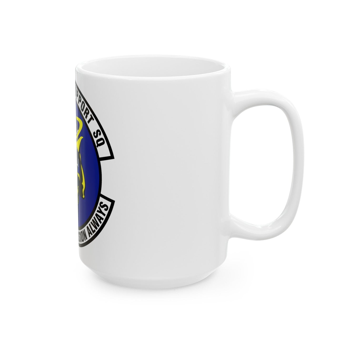 43d Mission Support Squadron (U.S. Air Force) White Coffee Mug-The Sticker Space