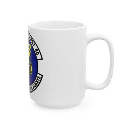 43d Mission Support Squadron (U.S. Air Force) White Coffee Mug-The Sticker Space