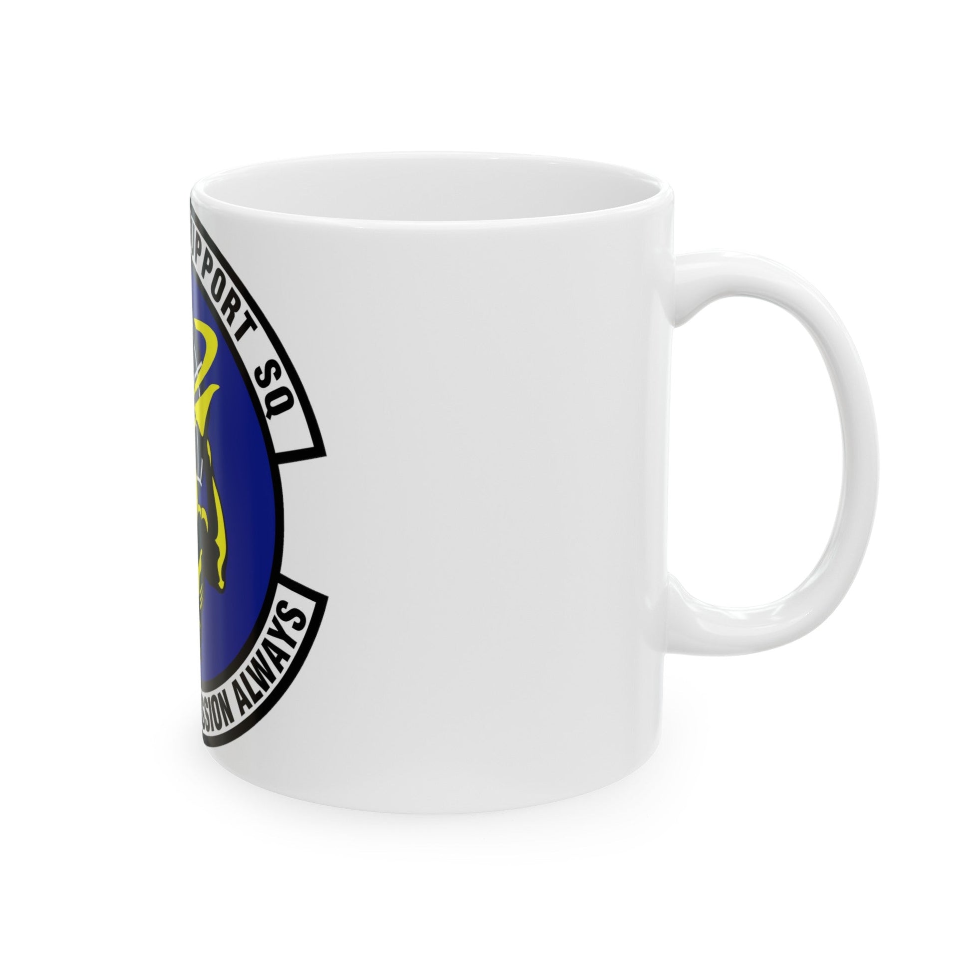 43d Mission Support Squadron (U.S. Air Force) White Coffee Mug-The Sticker Space