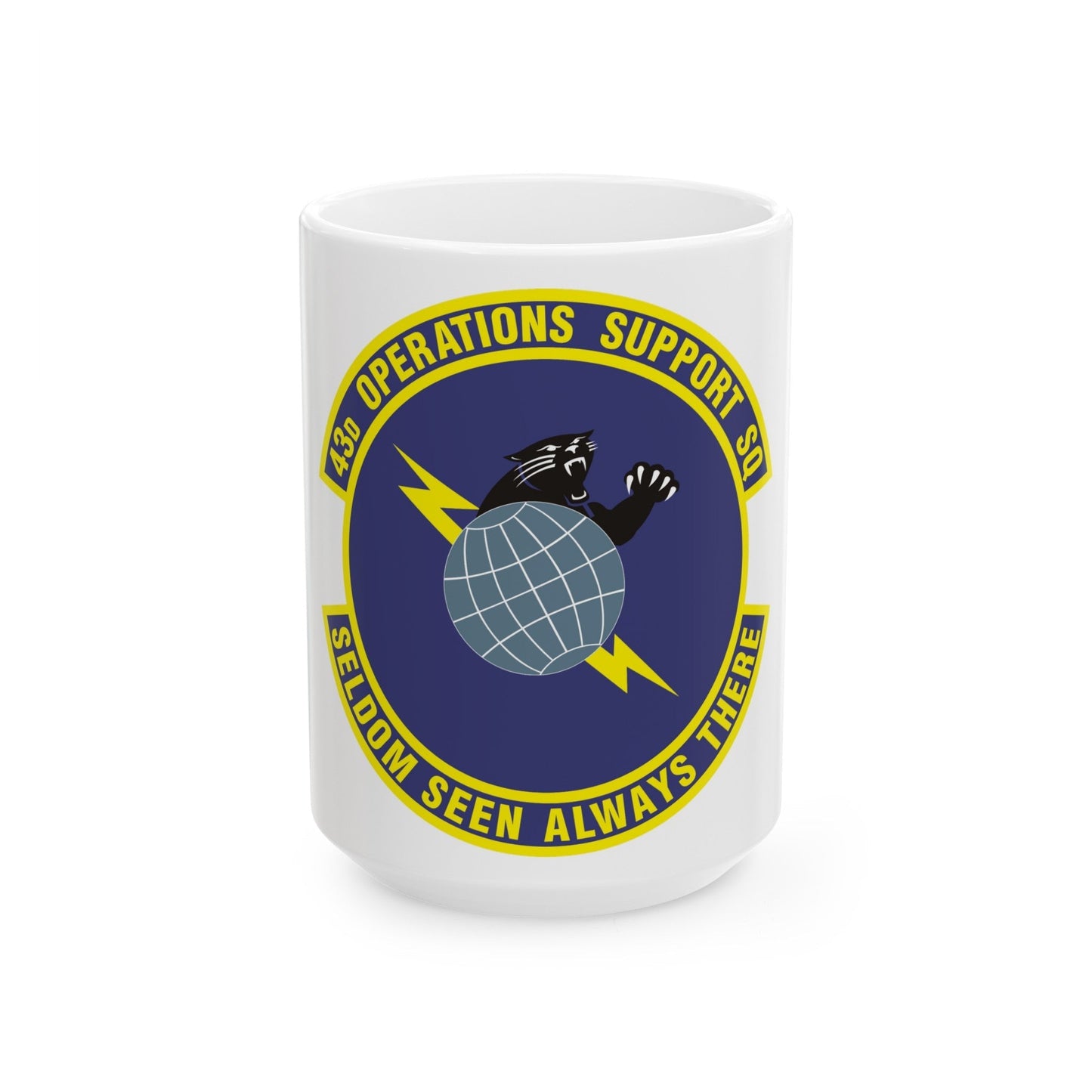 43d Operations Support Squadron (U.S. Air Force) White Coffee Mug-15oz-The Sticker Space