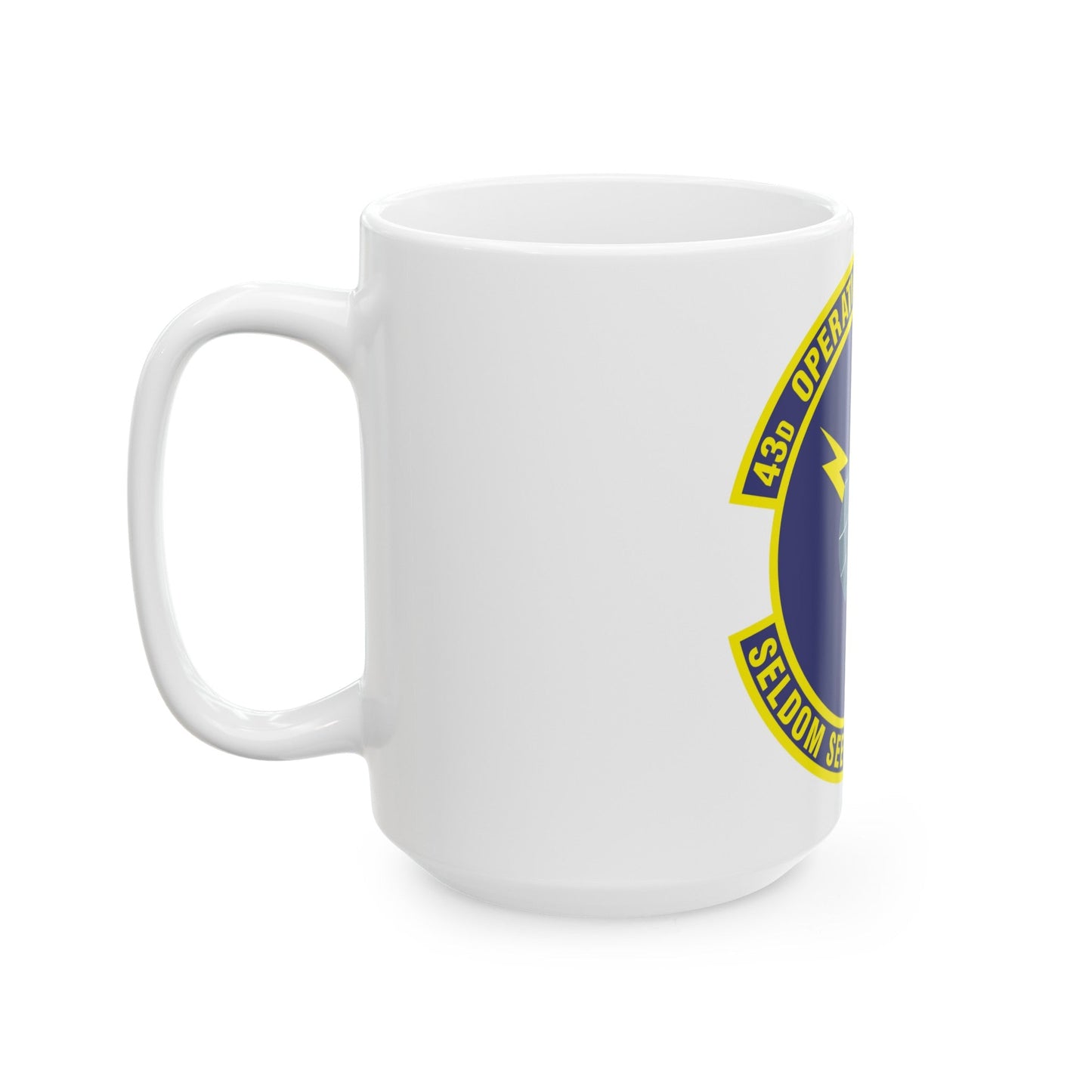 43d Operations Support Squadron (U.S. Air Force) White Coffee Mug-The Sticker Space