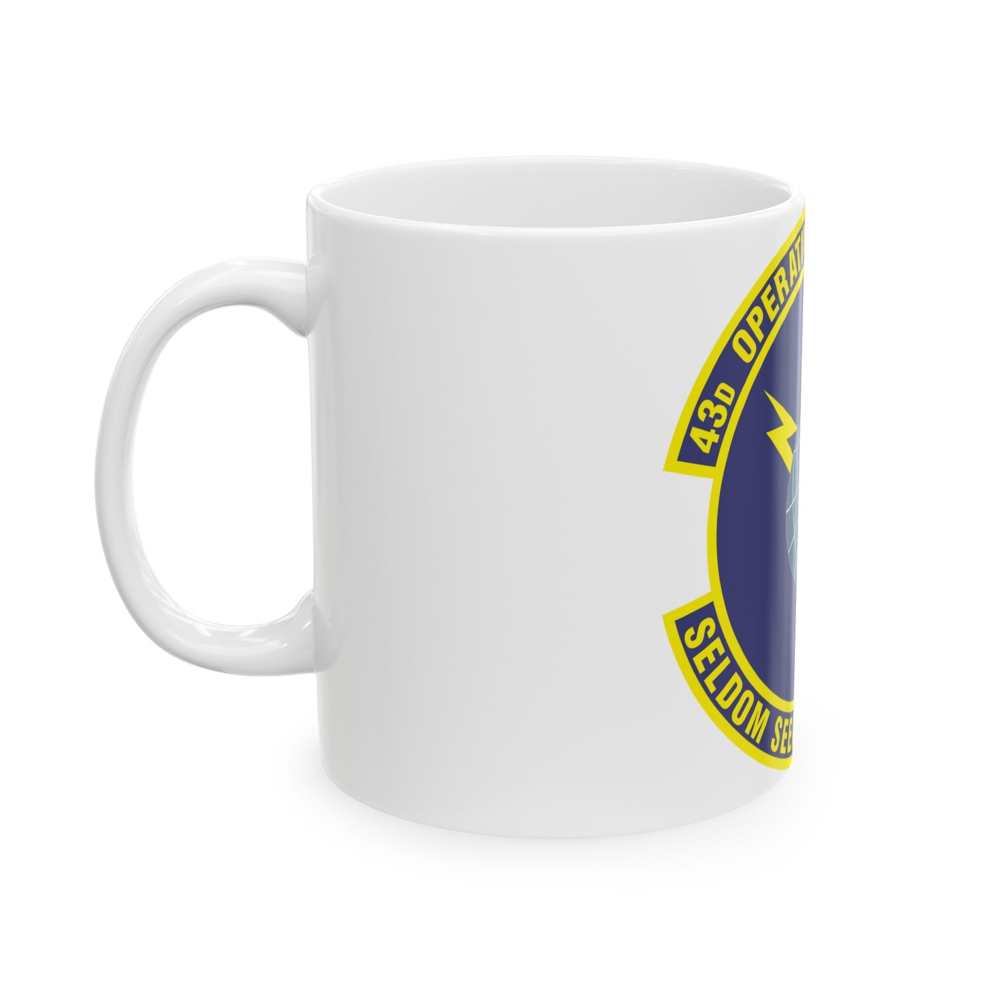 43d Operations Support Squadron (U.S. Air Force) White Coffee Mug-The Sticker Space