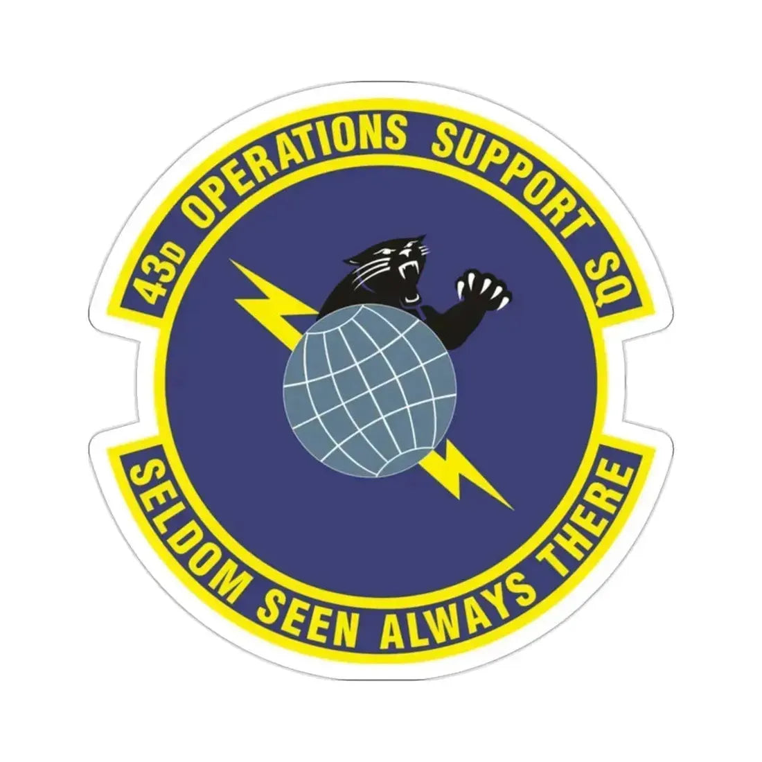 43d Operations Support Squadron (U.S. Air Force) STICKER Vinyl Die-Cut Decal 2 Inch - The Sticker Space