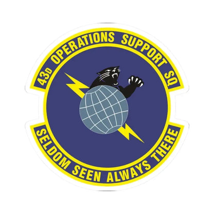 43d Operations Support Squadron (U.S. Air Force) STICKER Vinyl Kiss-Cut Decal 2 Inch White - The Sticker Space