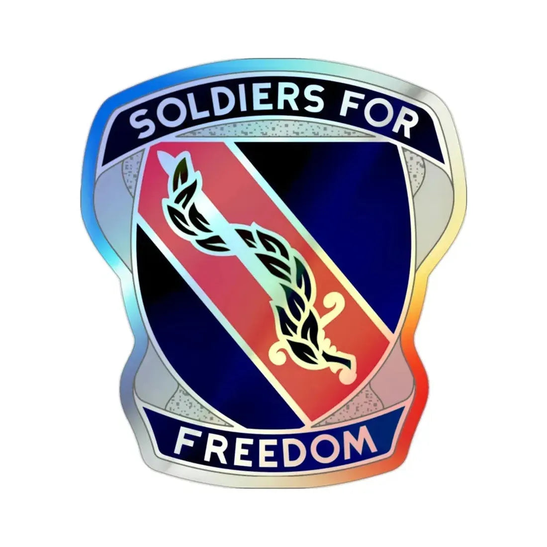 43rd Adjutant General Battalion (U.S. Army) Holographic STICKER Die-Cut Vinyl Decal - The Sticker Space