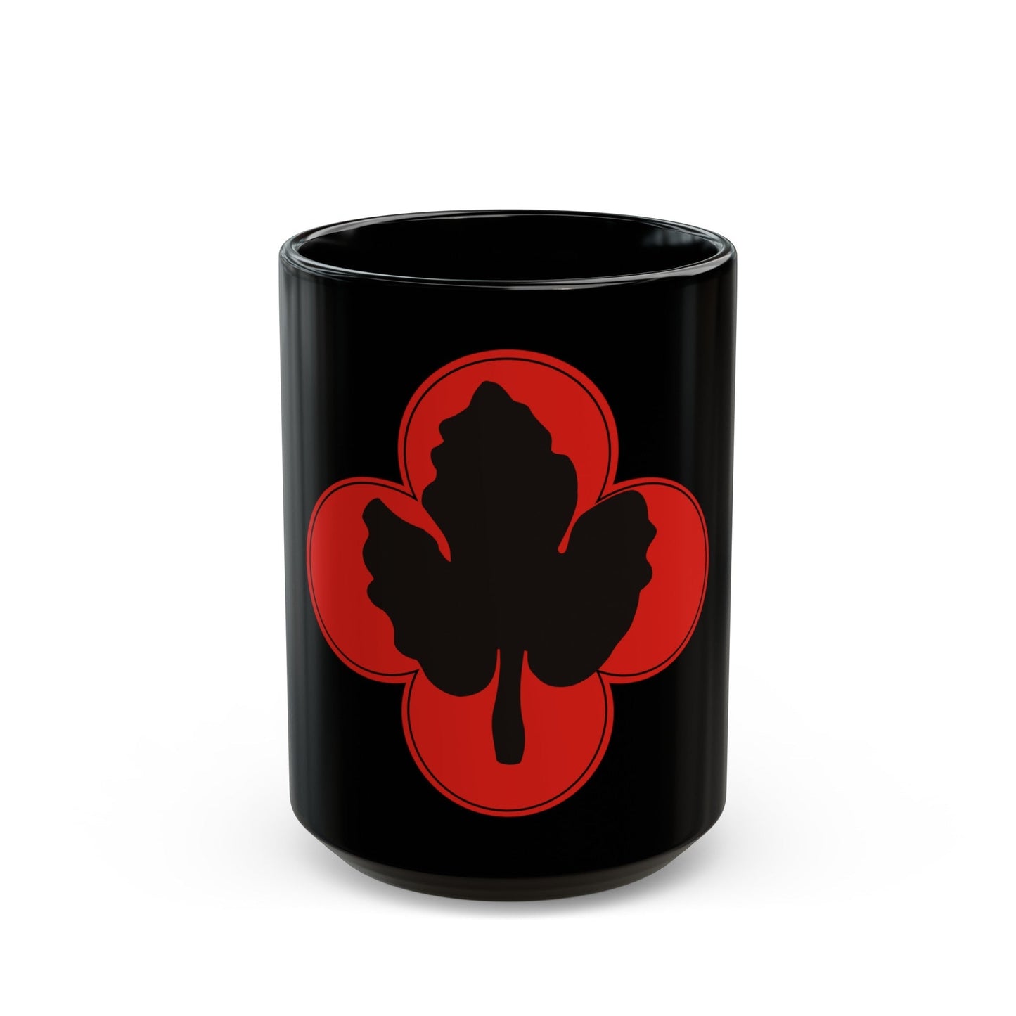 43rd Infantry Division CSIB (U.S. Army) Black Coffee Mug-15oz-The Sticker Space