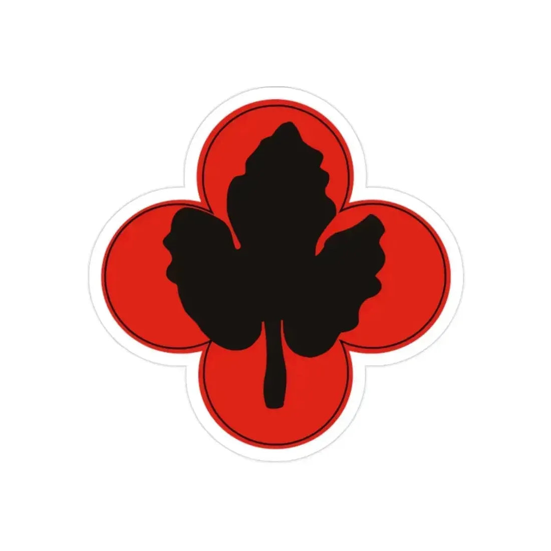 43rd Infantry Division CSIB (U.S. Army) REVERSE PRINT Transparent Die-Cut STICKER 2 Inch Die-Cut Transparent - The Sticker Space