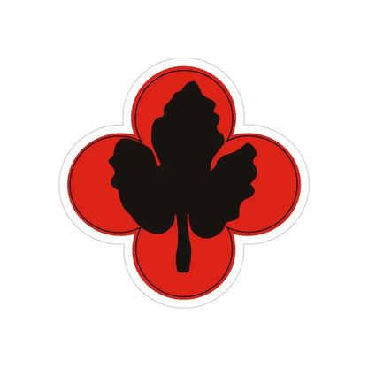 43rd Infantry Division CSIB (U.S. Army) REVERSE PRINT Transparent Die-Cut STICKER - The Sticker Space