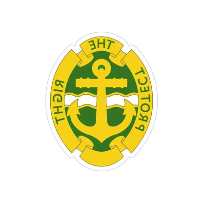 43rd Military Police Brigade 2 (U.S. Army) REVERSE PRINT Transparent Die-Cut STICKER - The Sticker Space