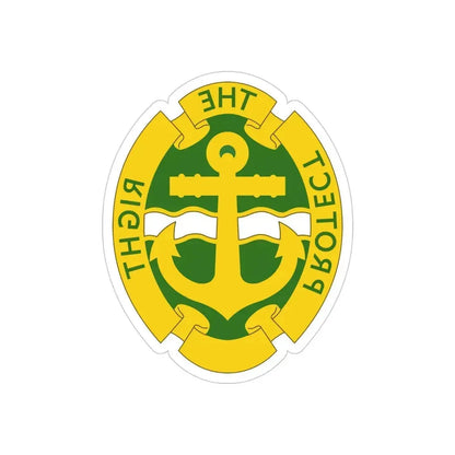 43rd Military Police Brigade 2 (U.S. Army) REVERSE PRINT Transparent Die-Cut STICKER - The Sticker Space